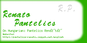 renato pantelics business card
